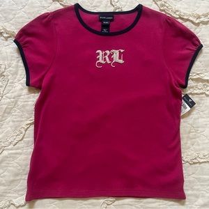 GIRLS RALPH LAUREN BEADED SHIRT XL 16
